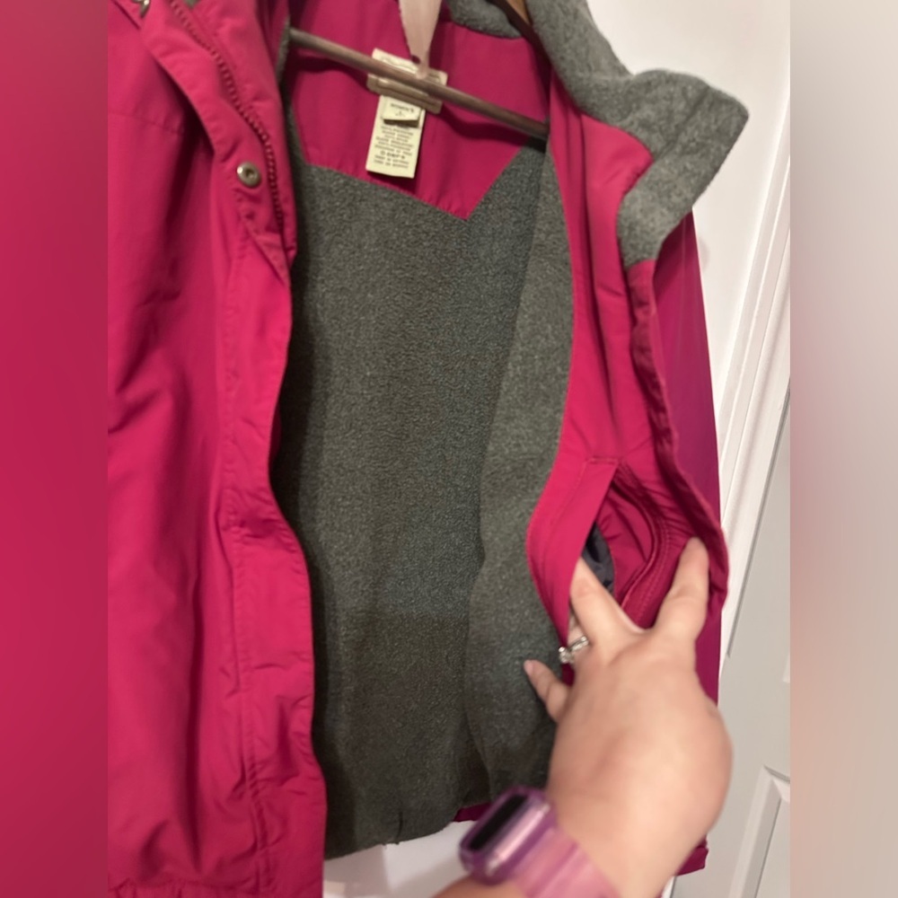 Vintage pink LLBean All Weather Jacket with Fleece Lining - Picture 6 of 9